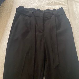 Express black ankle parachute pants